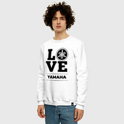 Свитшот хлопковый мужской Yamaha Love Classic, цвет: белый — фото 2