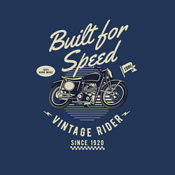 Свитшот хлопковый мужской Vintage Moto, цвет: тёмно-синий — фото 2