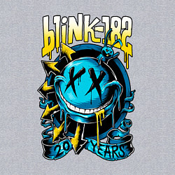 Свитшот хлопковый мужской Blink 182 - 20 years, цвет: меланж — фото 2