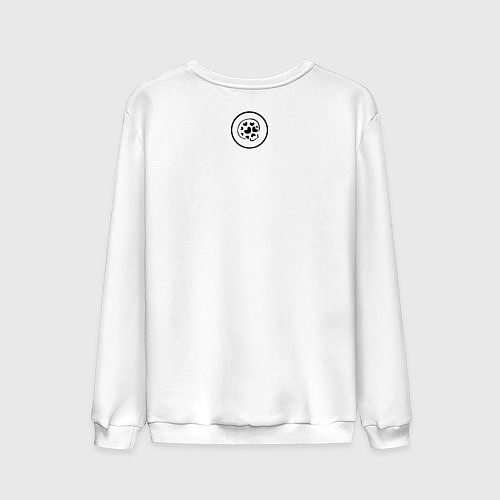 Мужской свитшот Череп - Лучшая игрушка - на палке черепушка / Белый – фото 2