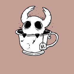 Свитшот хлопковый мужской Hollow Knight рыцарь в чашке, цвет: пыльно-розовый — фото 2