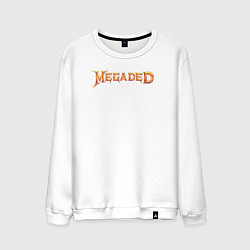Свитшот хлопковый мужской MEGADED, цвет: белый
