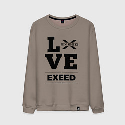 Свитшот хлопковый мужской Exeed Love Classic, цвет: утренний латте