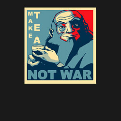 Свитшот хлопковый мужской Make tea, not war, цвет: черный — фото 2
