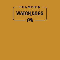 Свитшот хлопковый мужской Watch Dogs gaming champion: рамка с лого и джойсти, цвет: горчичный — фото 2