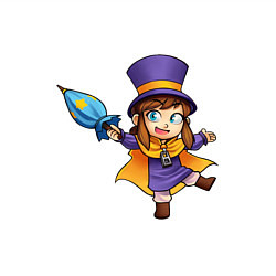 Свитшот хлопковый мужской A Hat in Time, цвет: белый — фото 2