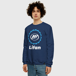 Свитшот хлопковый мужской Lifan в стиле Top Gear, цвет: тёмно-синий — фото 2