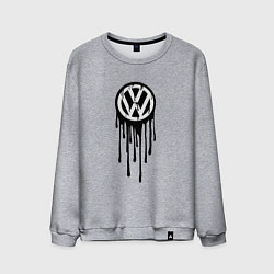 Свитшот хлопковый мужской Volkswagen - art logo, цвет: меланж