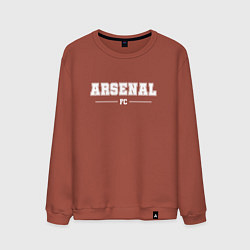 Свитшот хлопковый мужской Arsenal football club классика, цвет: кирпичный