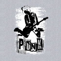Свитшот хлопковый мужской Punk jump, цвет: меланж — фото 2