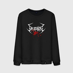 Свитшот хлопковый мужской DEVOUR, цвет: черный