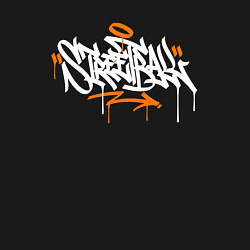 Свитшот хлопковый мужской Streetball graffiti tag, цвет: черный — фото 2