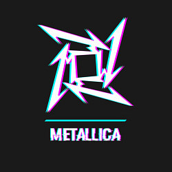 Свитшот хлопковый мужской Metallica glitch rock, цвет: черный — фото 2