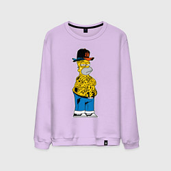 Мужской свитшот Гомер Симпсон - жизнь головореза - татуха