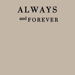 Свитшот хлопковый мужской Always and forever, цвет: миндальный — фото 2