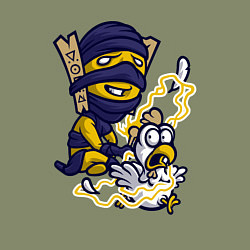 Свитшот хлопковый мужской Shadow shaman, цвет: авокадо — фото 2