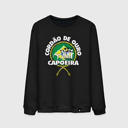 Мужской свитшот Capoeira - Cordao de ouro flag of Brazil