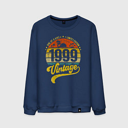 Свитшот хлопковый мужской Единственный в своем роде с 1999, цвет: тёмно-синий