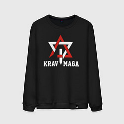 Мужской свитшот Krav-maga national wrestling emblem