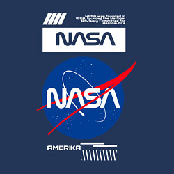 Свитшот хлопковый мужской Nasa - Logo, цвет: тёмно-синий — фото 2