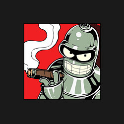 Свитшот хлопковый мужской Smoke Bender, цвет: черный — фото 2