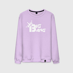 Свитшот хлопковый мужской Bigbang logo, цвет: лаванда