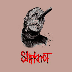 Свитшот хлопковый мужской Slipknot-легендарная маска, цвет: пыльно-розовый — фото 2