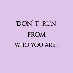 Свитшот хлопковый мужской Не беги от себя, цвет: лаванда — фото 2