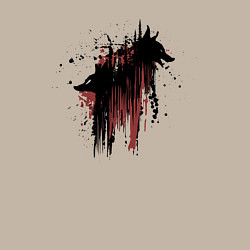 Свитшот хлопковый мужской Чернильные лисы, цвет: миндальный — фото 2