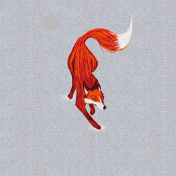 Свитшот хлопковый мужской Лиса Крадётся, цвет: меланж — фото 2