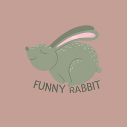 Свитшот хлопковый мужской Rabbit - Funny, цвет: пыльно-розовый — фото 2