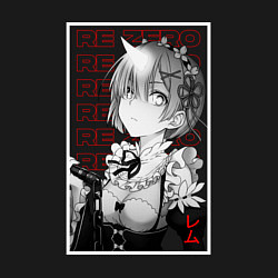 Свитшот хлопковый мужской Re Zero - Рем, цвет: черный — фото 2