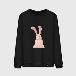 Свитшот хлопковый мужской Pink Bunny, цвет: черный