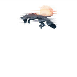 Свитшот хлопковый мужской Прыгающая Лисичка, цвет: белый — фото 2