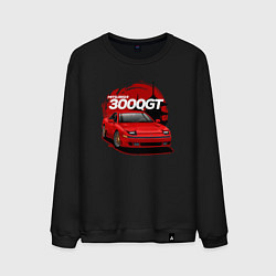 Свитшот хлопковый мужской Mitsubishi 3000GT, цвет: черный