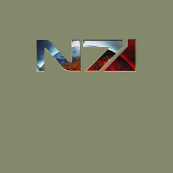 Свитшот хлопковый мужской Mass Effect N7 -Shooter, цвет: авокадо — фото 2