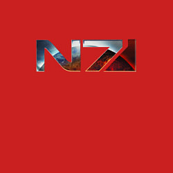 Свитшот хлопковый мужской Mass Effect N7 -Shooter, цвет: красный — фото 2