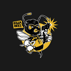 Свитшот хлопковый мужской Wu - killa beez, цвет: черный — фото 2