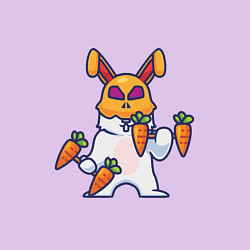 Свитшот хлопковый мужской Кролик - атлет, цвет: лаванда — фото 2