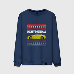 Мужской свитшот Merry Driftmas Nissan Silvia S15 Ugly Sweater