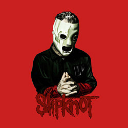 Свитшот хлопковый мужской Slipknot mask, цвет: красный — фото 2