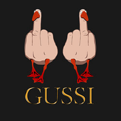 Свитшот хлопковый мужской Два весёлых гуся - GUSSI - Fashion 2055, цвет: черный — фото 2