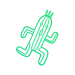 Свитшот хлопковый мужской Файнал фентези Cactuar, цвет: белый — фото 2