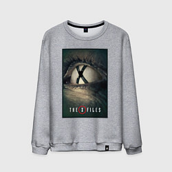 Свитшот хлопковый мужской X - Files poster, цвет: меланж