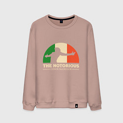 Свитшот хлопковый мужской The Notorious, цвет: пыльно-розовый
