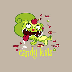 Свитшот хлопковый мужской Nutty - candy kills, цвет: миндальный — фото 2