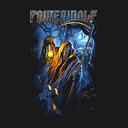 Свитшот хлопковый мужской Powerwolf wolf, цвет: черный — фото 2