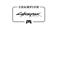 Свитшот хлопковый мужской Cyberpunk 2077 gaming champion: рамка с лого и джо, цвет: белый — фото 2