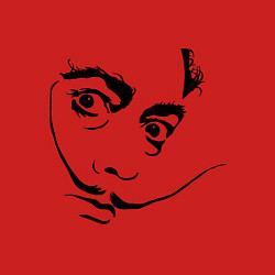 Свитшот хлопковый мужской Salvador Domingo Felipe Jacinto Dali, цвет: красный — фото 2