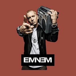 Свитшот хлопковый мужской Eminem boombox, цвет: кирпичный — фото 2